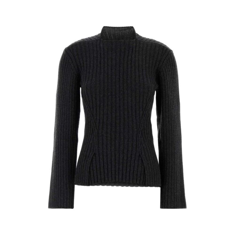 Victoria Beckham Women Charcoal Wool Blend Sweater